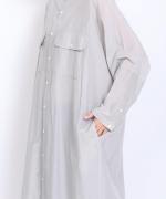 コットンシルクローン　ドルマンワンピース